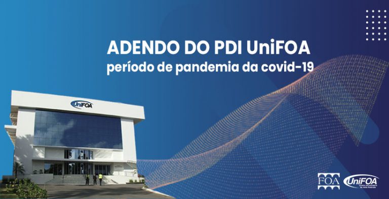 Adendo do PDI UniFOA: período de pandemia da COVID-19